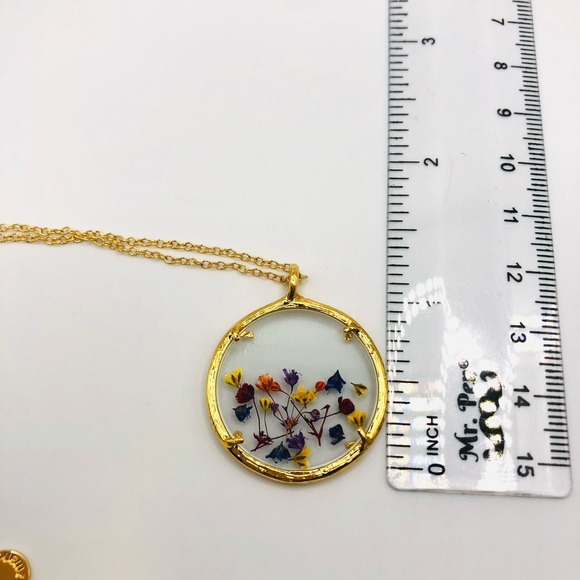 Catherine Weitzman Flower Botanical Necklace~Signed~NWOT - Picture 6 of 6